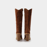 Vegas Boot in Brown Leather