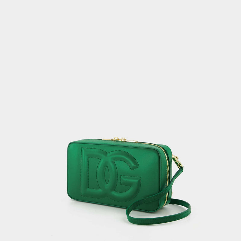 Dg Logo Camera Crossbody - Dolce & Gabbana - Green - Leather