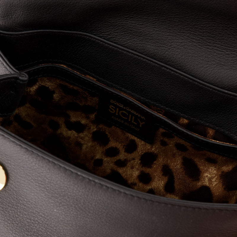Sicily Small Soft Handbag - Dolce & Gabbana -  Black - Leather