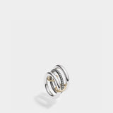 Silver Libra Gris Ring