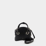 Circle Mini Hobo Bag - Osoi - Faded Black - Leather