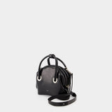 Circle Mini Hobo Bag - Osoi - Faded Black - Leather