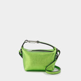 Tiny Moon Bag in Green Leather