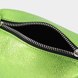 Tiny Moon Bag in Green Leather
