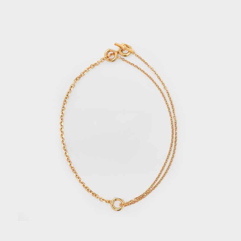 Siena  Necklace in Golden Brass