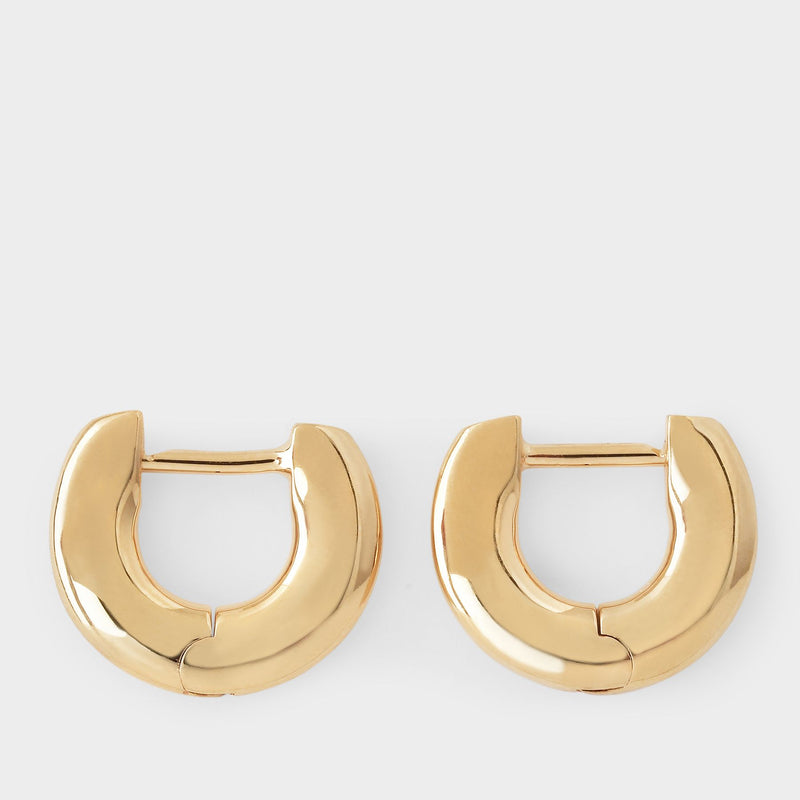 Ada Small Earrings in Golden Brass