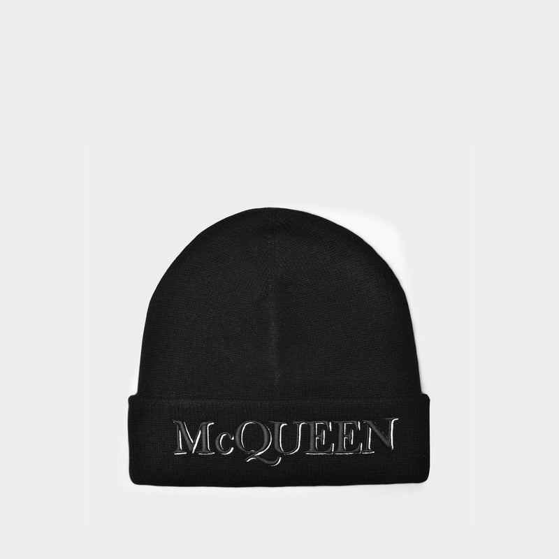 McQueen Hat in Beige Wool