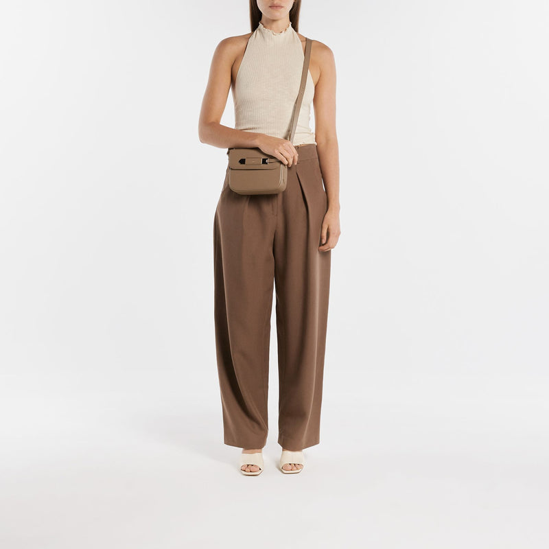 Charlotte Small Hobo Bag - A.P.C. - Greige - Leather