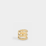 Esteban Ring in Gold-Plated Brass