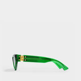 Sunglasses in Green Acetate