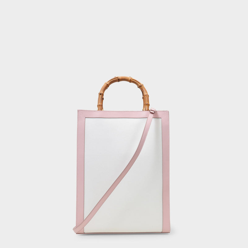 Casa Tote Bag in Pink Canvas