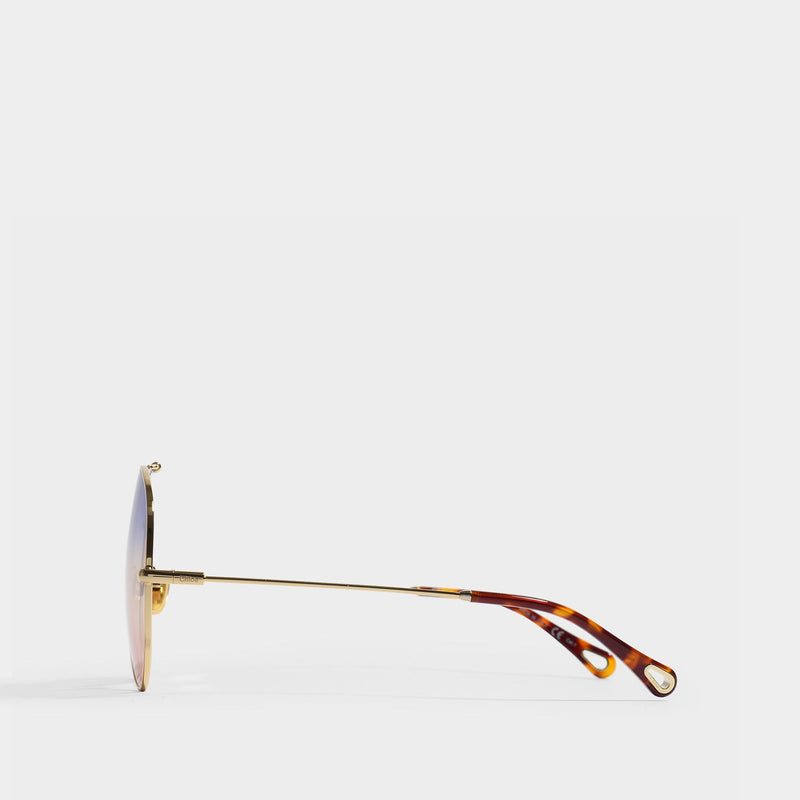 Sunglasses in Gold Injection