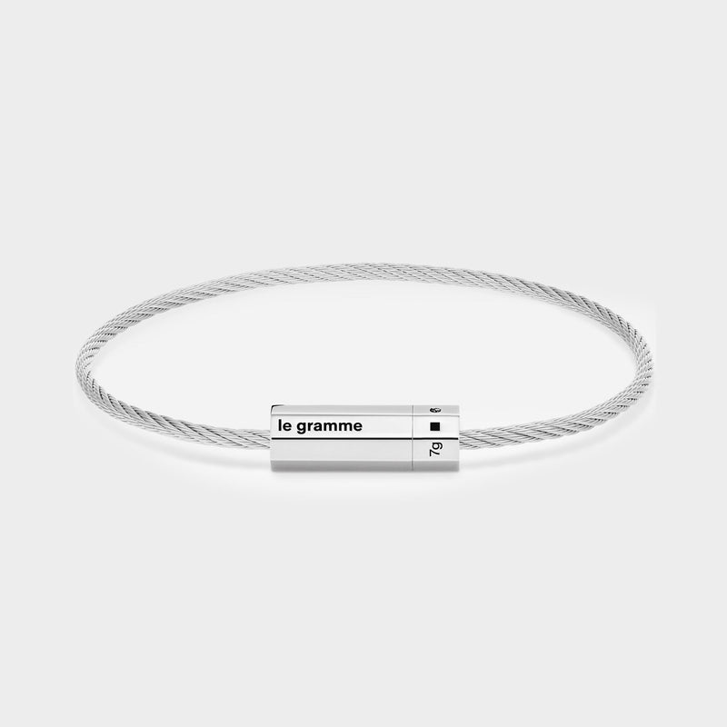 7G Cable Octagon  Bracelet - Le Gramme - Silver