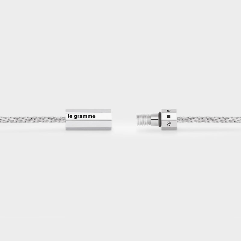 7G Cable Octagon  Bracelet - Le Gramme - Silver