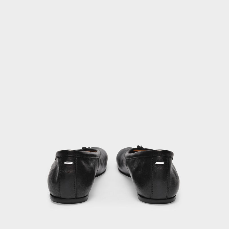 Ballerines Tabi Flat Shoes - Maison Margiela - Black - Leather