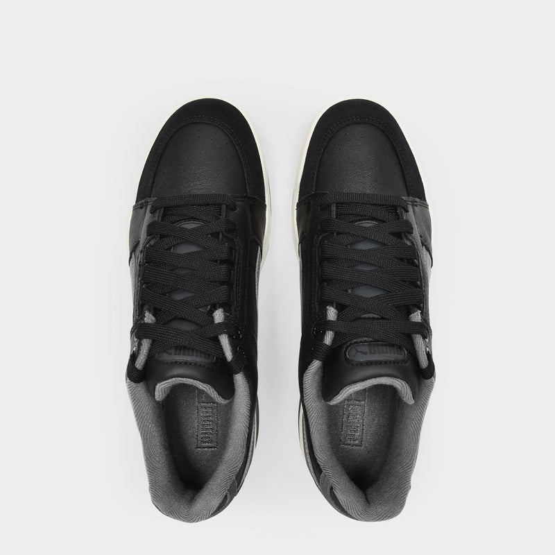 Slipstream Retro Baskets in Black Leather