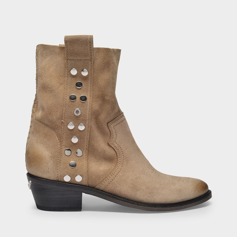 Pilar Ankle Boots in Brown Leather