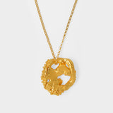 The Craters We Know Necklace in Gold Plated Bronze