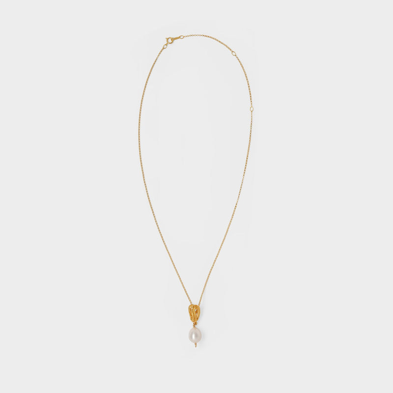 The Human Nature Necklace in Gold Plated Bronze