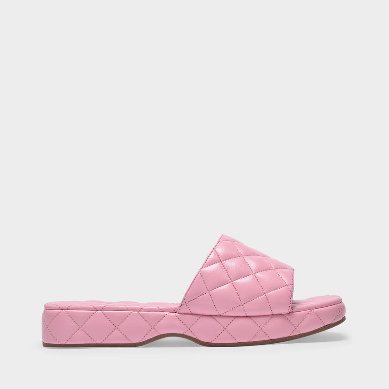 Lilo Sandals in Pink Peony Creased Leather