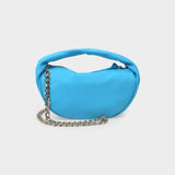 Baby Cush Bag in Blue Leather