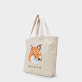 Fox Tote Bag - Maison Kitsuné - Cream - Cotton