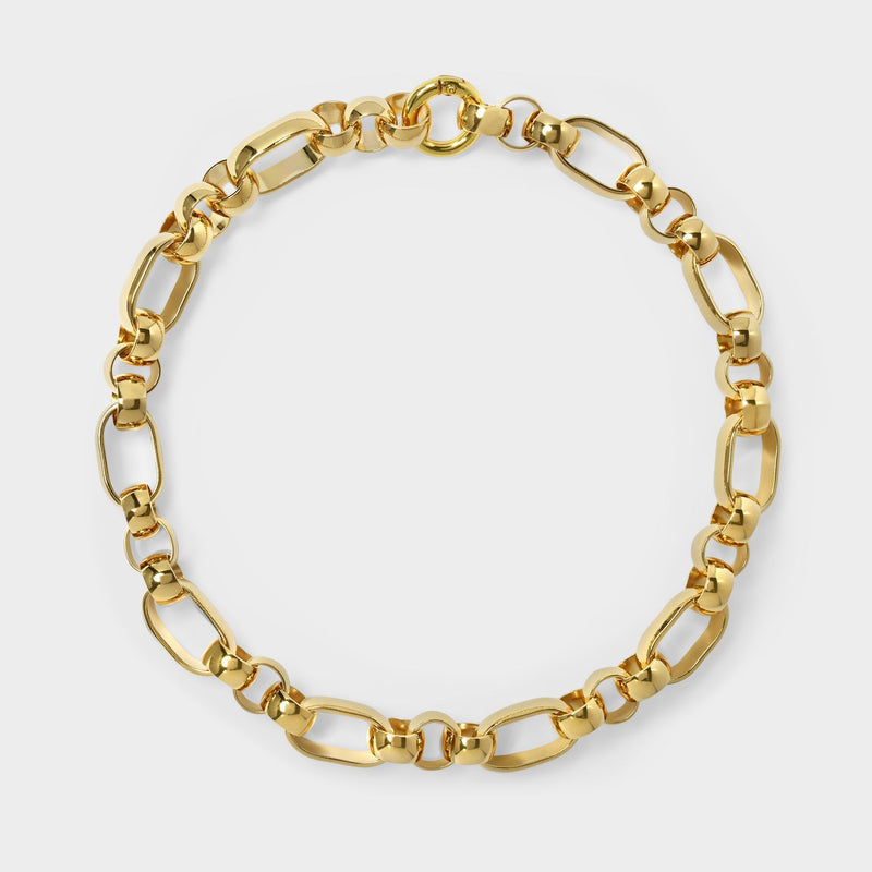 Elena Necklace in Gold Brass