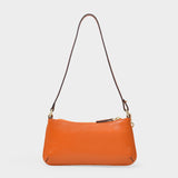 Mini Pita Bag in Orange Leather