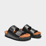 Dombai Sherling Sandals in Black Leather