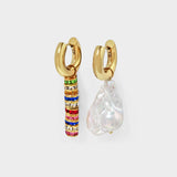 Earrings in Gold Brass