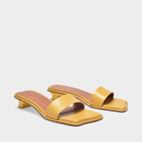 Isla Sandals 30mm in Yellow Leather