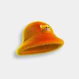 Fur Bucket Hat (Kitty) - Orange
