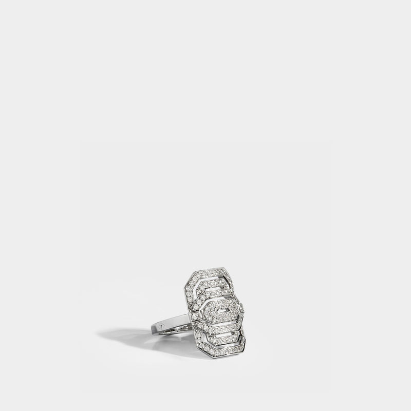 My Way Mini ring in silver and diamonds