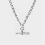 T-Bar Curb Link Necklace - Tilly Sveaas - Silver - Silver