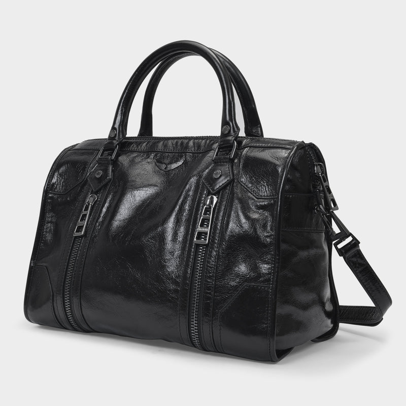 Sunny Medium Bag in Black Leather